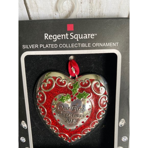 Harvey Lewis Silver Our First Christmas 2015 Ornament - Picture 5 of 9